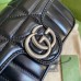 Gucci GG Marmont Super Mini Bag In Black Matelasse Leather Gucci GG Marmont Super Mini Bag In Black Matelasse Leather
