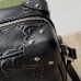 Gucci Trunks Messenger Bag In Black GG Embossed Perforated Leather Gucci Trunks Messenger Bag In Black GG Embossed Perforated Leather