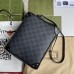 Gucci Trunks Messenger Bag In Black GG Supreme Gucci Trunks Messenger Bag In Black GG Supreme