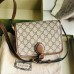 Gucci Mini GG Supreme Shoulder Bag with Interlocking G Gucci Mini GG Supreme Shoulder Bag with Interlocking G