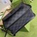 Gucci Black GG Supreme Messenger Bag with Interlocking G Gucci Black GG Supreme Messenger Bag with Interlocking G