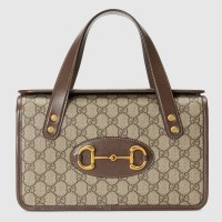 Gucci 1955 Horsebit Small Top Handle Canvas Bag Gucci 1955 Horsebit Small Top Handle Canvas Bag