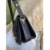 Gucci 1955 Horsebit Shoulder Bag In Black Denim