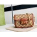 Gucci Horsebit 1955 Mini Bag In GG Supreme With Crystals Gucci Horsebit 1955 Mini Bag In GG Supreme With Crystals