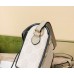 Gucci Horsebit 1955 Mini Crossbody Bag In White GG Canvas Gucci Horsebit 1955 Mini Crossbody Bag In White GG Canvas