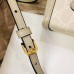 Gucci Horsebit 1955 Mini Crossbody Bag In White GG Canvas Gucci Horsebit 1955 Mini Crossbody Bag In White GG Canvas