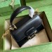Gucci Horsebit 1955 Mini Handbag in Black Leather