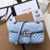 Gucci Pastel Blue GG Marmont Small Matelasse Shoulder Bag Gucci Pastel Blue GG Marmont Small Matelasse Shoulder Bag