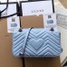 Gucci Pastel Blue GG Marmont Small Matelasse Shoulder Bag Gucci Pastel Blue GG Marmont Small Matelasse Shoulder Bag