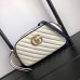Gucci GG Marmont Small Camera Bag In White Diagonal Leather Gucci GG Marmont Small Camera Bag In White Diagonal Leather