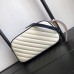Gucci GG Marmont Small Camera Bag In White Diagonal Leather Gucci GG Marmont Small Camera Bag In White Diagonal Leather