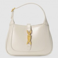 Gucci Jackie 1961 Mini Hobo Bag In White Leather Gucci Jackie 1961 Mini Hobo Bag In White Leather