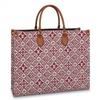 Louis Vuitton M57185 LV Since 1854 Onthego GM tote bag in Bordeaux Red Jacquard Since 1854 textile Louis Vuitton M57185 LV Since 1854 Onthego GM tote bag in Bordeaux Red Jacquard Since 1854 textile