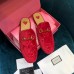 Gucci Princetown Slippers In Red GG Velvet Gucci Princetown Slippers In Red GG Velvet