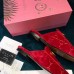Gucci Princetown Slippers In Red GG Velvet Gucci Princetown Slippers In Red GG Velvet