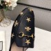 Gucci Black Princetown Slippers Embroidered Bees And Stars Gucci Black Princetown Slippers Embroidered Bees And Stars