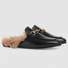 Gucci Princetown Slippers With Wool Lining Gucci Princetown Slippers With Wool Lining