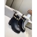 Gucci Ankle Boots In Black Leather with Crystals Gucci Ankle Boots In Black Leather with Crystals