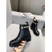 Gucci Ankle Boots In Black Leather with Crystals Gucci Ankle Boots In Black Leather with Crystals