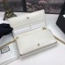 Gucci Horsebit 1955 White Wallet With Chain
