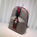 Gucci Web Animalier Backpack With Bee Gucci Web Animalier Backpack With Bee