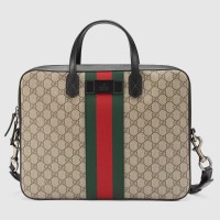 Gucci GG Supreme Briefcase With Web Gucci GG Supreme Briefcase With Web