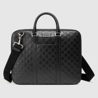 Gucci Large Briefcase In Black Signature Leather Gucci Large Briefcase In Black Signature Leather