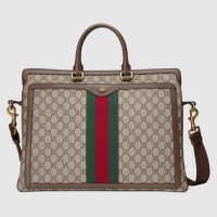 Gucci Ophidia GG Briefcase In GG Supreme Canvas Gucci Ophidia GG Briefcase In GG Supreme Canvas