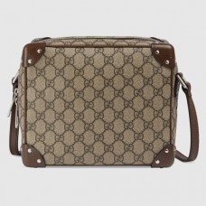 Gucci Squared Shoulder Bag In GG Supreme Canvas
