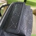 Gucci Belt Bag In Black GG Embossed Perforated Leather