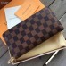 LOUIS VUITTON DAMIER EBENE CANVAS ZIPPY COMPACT WALLET LOUIS VUITTON DAMIER EBENE CANVAS ZIPPY COMPACT WALLET