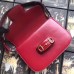Gucci 1955 Horsebit Shoulder Bag In Red Leather Gucci 1955 Horsebit Shoulder Bag In Red Leather