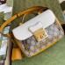 Gucci White Padlock Mini Bag In GG Supreme Canvas Gucci White Padlock Mini Bag In GG Supreme Canvas