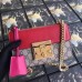 Gucci Red Padlock Small GG Supreme Shoulder Bag Gucci Red Padlock Small GG Supreme Shoulder Bag