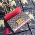 Gucci Red Padlock Small GG Supreme Shoulder Bag Gucci Red Padlock Small GG Supreme Shoulder Bag