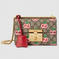 Gucci Valentine's Day Padlock Small GG Supreme Shoulder Bag Gucci Valentine's Day Padlock Small GG Supreme Shoulder Bag