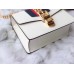 Gucci White Leather Sylvie Mini Chain Bag Gucci White Leather Sylvie Mini Chain Bag