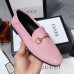 Gucci Foldable Slim Horsebit Loafers In Pink Leather Gucci Foldable Slim Horsebit Loafers In Pink Leather