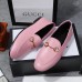 Gucci Foldable Slim Horsebit Loafers In Pink Leather Gucci Foldable Slim Horsebit Loafers In Pink Leather