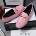 Gucci Foldable Slim Horsebit Loafers In Pink Leather Gucci Foldable Slim Horsebit Loafers In Pink Leather