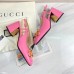 Gucci Pink Leather Slingback Pumps 75mm With Horsebit Gucci Pink Leather Slingback Pumps 75mm With Horsebit