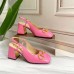 Gucci Pink Leather Slingback Pumps 75mm With Horsebit Gucci Pink Leather Slingback Pumps 75mm With Horsebit