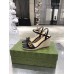 Gucci Black Double G Espadrille Wedge Sandals