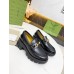Gucci Lug Sole Horsebit Loafers In Black Calfskin Gucci Lug Sole Horsebit Loafers In Black Calfskin