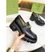 Gucci Lug Sole Horsebit Loafers In Black Calfskin Gucci Lug Sole Horsebit Loafers In Black Calfskin