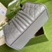 Gucci GG Marmont Small Tote In Grey Matelasse Leather
