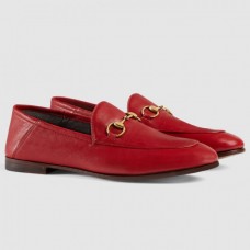 Gucci Foldable Slim Horsebit Loafers In Red Leather Gucci Foldable Slim Horsebit Loafers In Red Leather