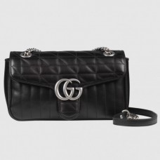 Gucci GG Marmont Small Bag In Black Matelasse Calfskin Gucci GG Marmont Small Bag In Black Matelasse Calfskin