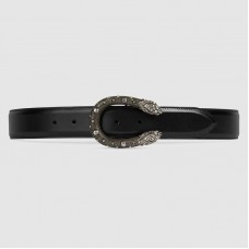 Gucci Leather belt with tiger head buckle 451155 Gucci Leather belt with tiger head buckle 451155