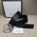Gucci Leather belt with interlocking G Black 368186 Gucci Leather belt with interlocking G Black 368186
